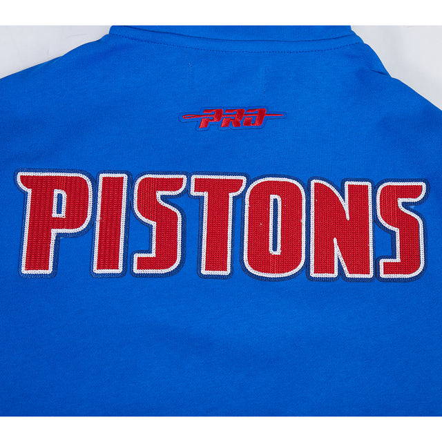 NBA DETROIT PISTONS CITY ARCH M FLC 1/4 ZIP BDP5516625-RYB