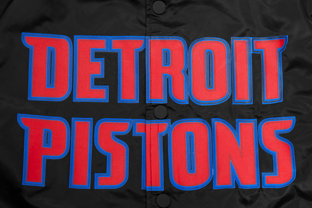 NBA DETROIT PISTONS BIG LOGO SATIN JACKET BDP652885-BLK