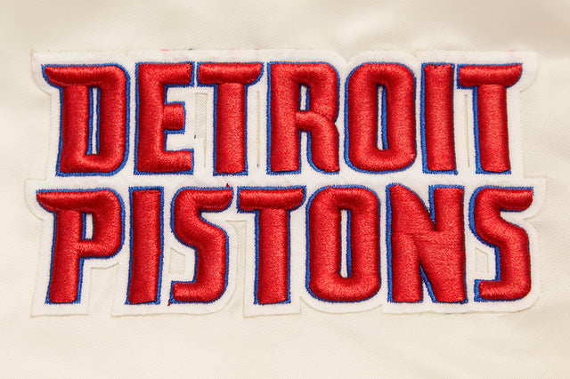 NBA DETROIT PISTONS RETRO CLASSIC RIB SATIN JACKET BDP656056-ERB
