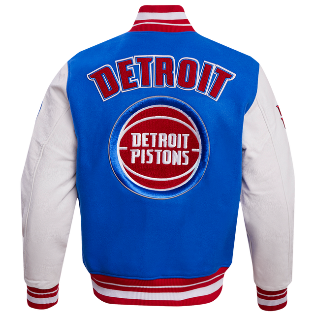 Detroit Pistons Retro Classic Rib Wool Varsity Jacket BDP656057-RYR