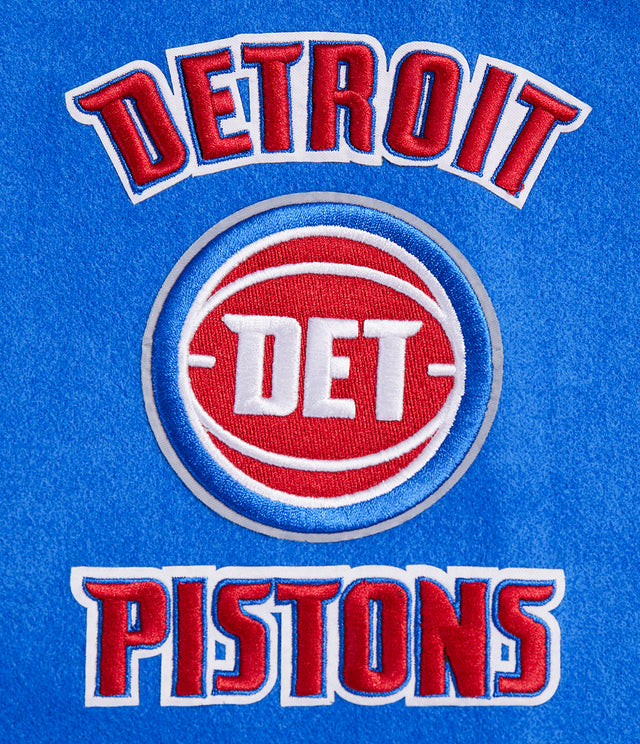 Detroit Pistons Retro Classic Rib Wool Varsity Jacket BDP656057-RYR