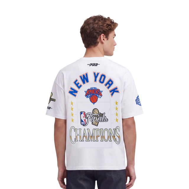 NEW YORK KNICKS NBA FINALS 2026 M CJ DROP SHOULDER TEE BNK1517764-WHT