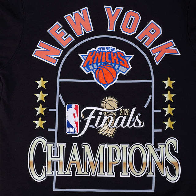 NEW YORK KNICKS NBA FINALS 2026 M RIB FLC PO HOODIE BNK5517765-BLK