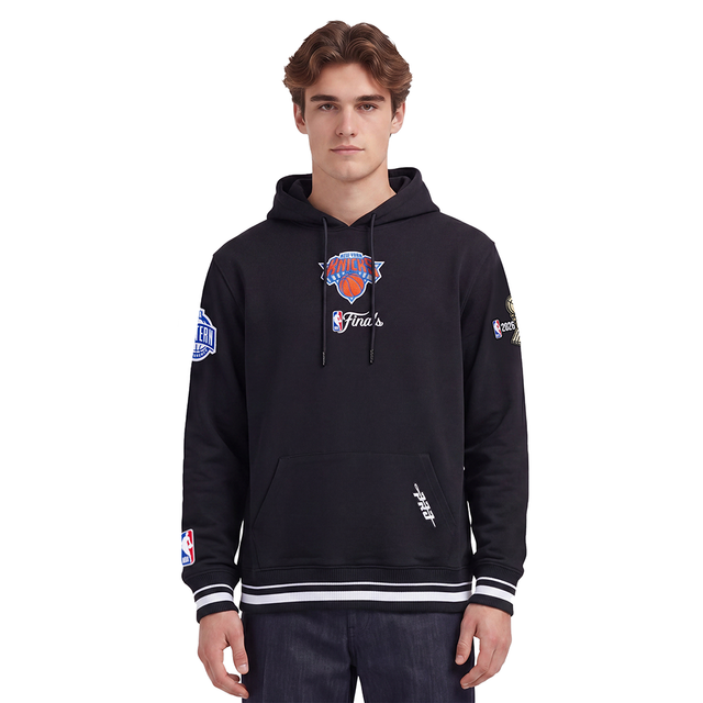 NEW YORK KNICKS NBA FINALS 2026 M RIB FLC PO HOODIE BNK5517765-BLK