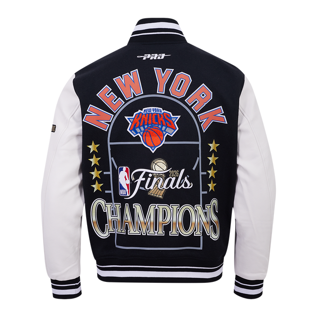 NEW YORK KNICKS NBA FINALS 2026 M RIB WOOL VARSITY JACKET BNK6517766-BLW