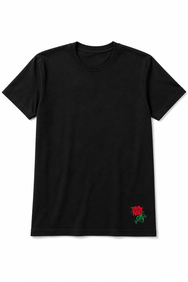 Rose City Black T-Shirt TEE-ROS-BLK
