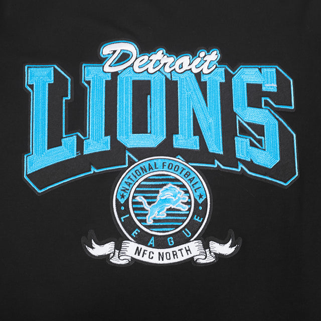 NFL DETROIT LIONS TEAM BADGE MEN'S SJ TEE FDL1411047-BLK