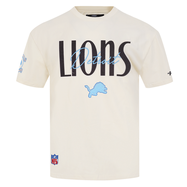 DETROIT LIONS ORIGINAL PLAYERS WORDMARK M SJ TEE FDL1411882-EGG