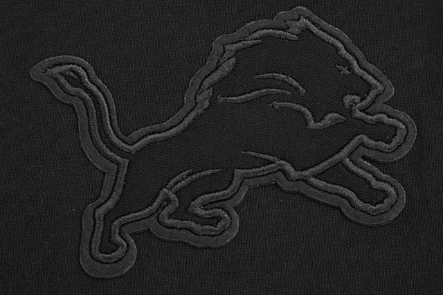 NFL DETROIT LIONS NEUTRAL MEN'S COTTON JERSEY DROP SHOULDER TEE FDL145314-BLK