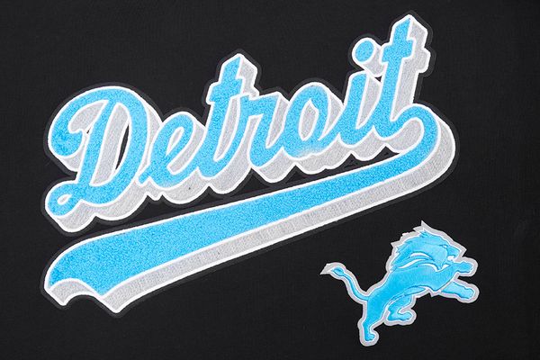 Detroit Lions Script Tail Rib FLC PO Hoodie