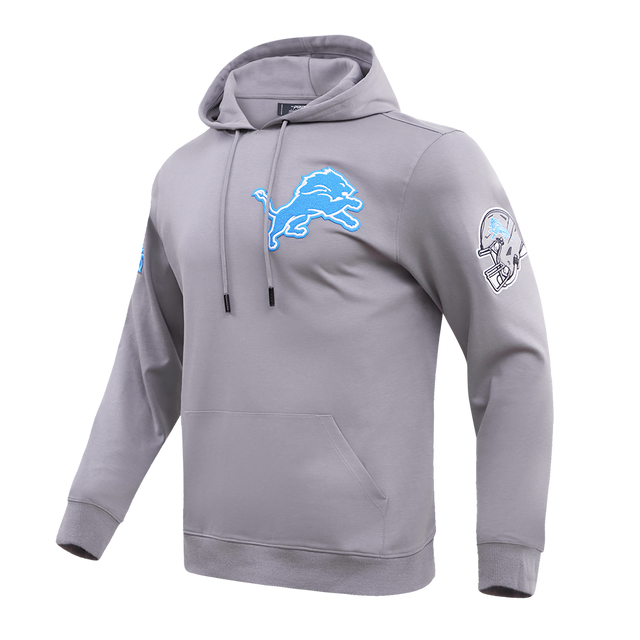 DETROIT LIONS CLASSIC CHENILLE DK PO HOODIE FDL5410272-GRY