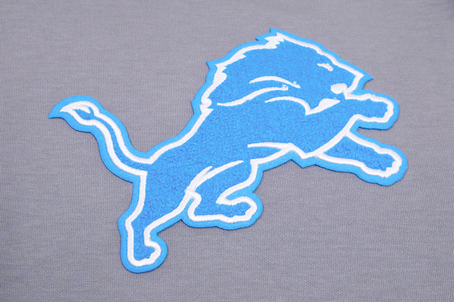 DETROIT LIONS CLASSIC CHENILLE DK PO HOODIE FDL5410272-GRY
