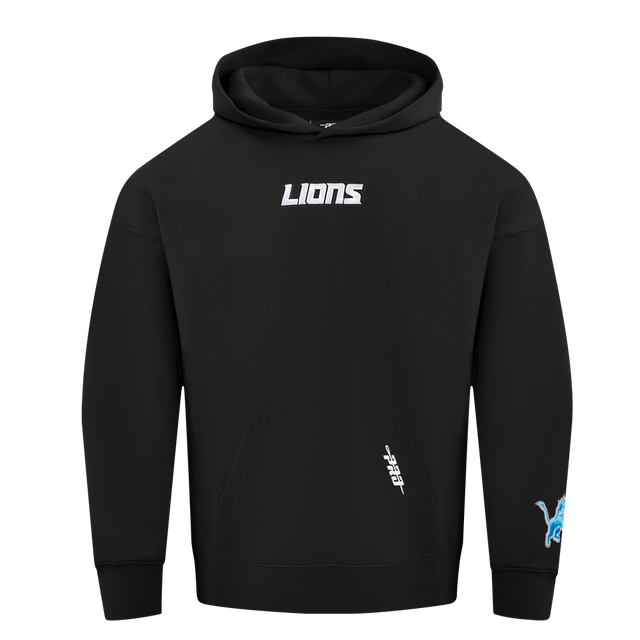 DETROIT LIONS WINGSPAN M DROP SHOULDER FLC PO HOODIE FDL5410525-BLK