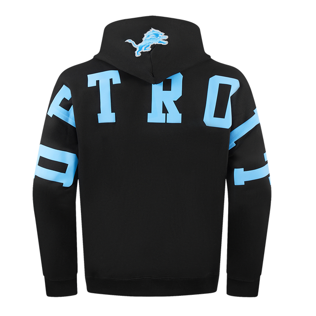 DETROIT LIONS WINGSPAN M DROP SHOULDER FLC PO HOODIE FDL5410525-BLK