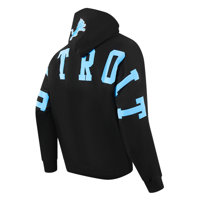 DETROIT LIONS WINGSPAN M DROP SHOULDER FLC PO HOODIE FDL5410525-BLK