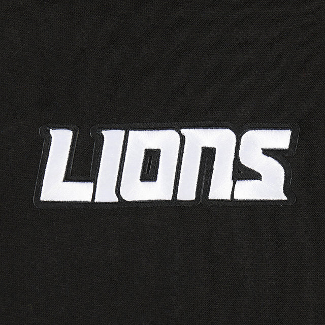 DETROIT LIONS WINGSPAN M DROP SHOULDER FLC PO HOODIE FDL5410525-BLK