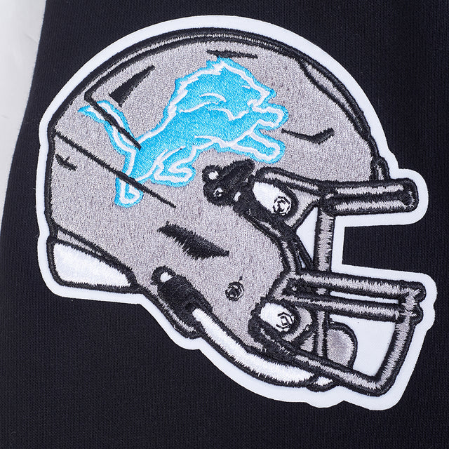 NFL DETROIT LIONS TEAM BADGE MEN'S RIB FLC PO HOODIE FDL5411045-BGY