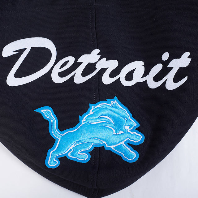 NFL DETROIT LIONS TEAM BADGE MEN'S RIB FLC PO HOODIE FDL5411045-BGY