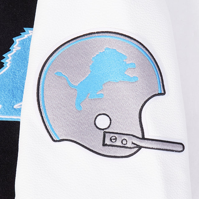 NFL DETROIT LIONS DETROIT LIONS BEST OF M RIB WOOL VARSITY JACKET FDL6411037-BLW