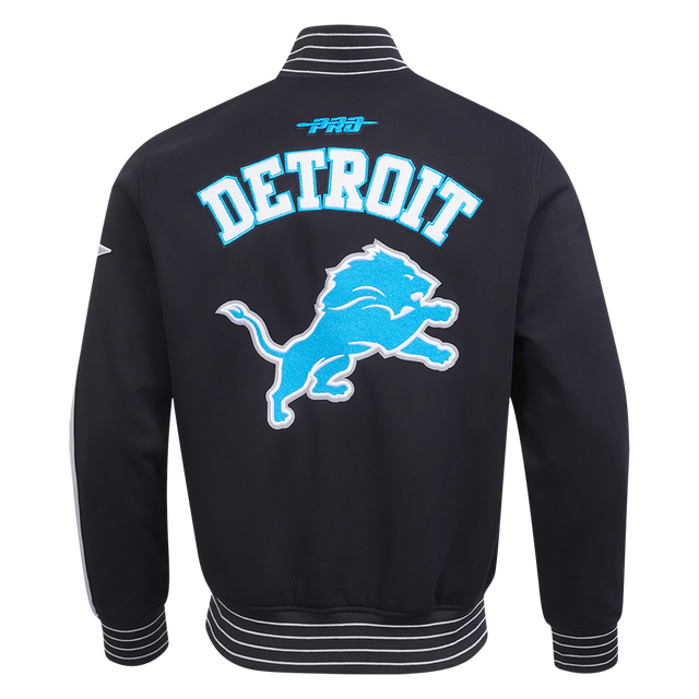 NFL DETROIT LIONS PRO GAME DAY MEN'S DBL KNIT JACKET FDL6411194-BSW