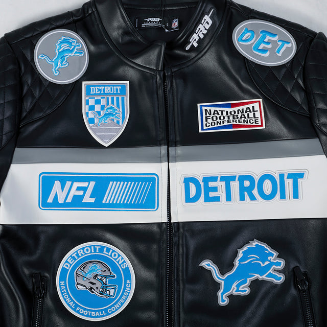 NFL DETROIT LIONS DETROIT LIONS M MOTO JACKET FDL6411536-BLW