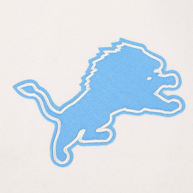 DETROIT LIONS ORIGINAL PLAYERS M RIB WOOL VARSITY JACKET FDL6411830-EBK