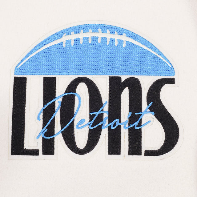 DETROIT LIONS ORIGINAL PLAYERS M RIB WOOL VARSITY JACKET FDL6411830-EBK