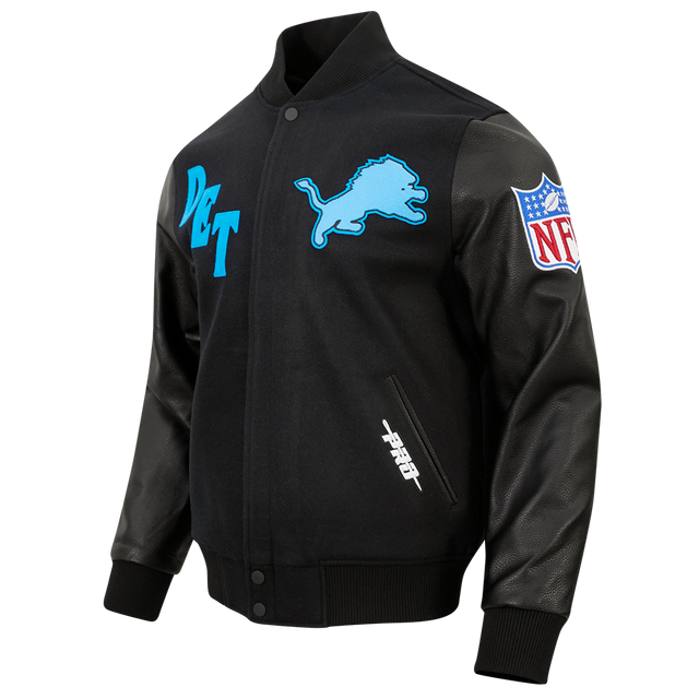 DETROIT LIONS FIRST TEAM M WOOL VARSITY JACKET FDL6411839-JBK