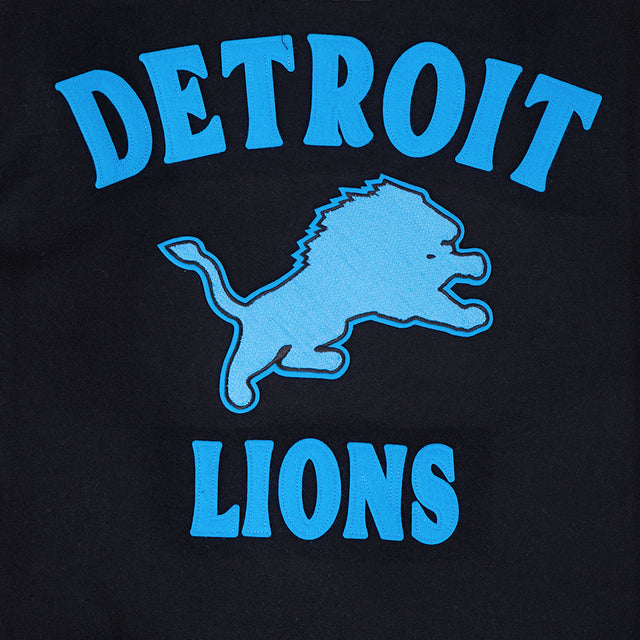 DETROIT LIONS FIRST TEAM M WOOL VARSITY JACKET FDL6411839-JBK