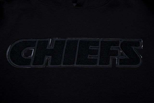 NFL KANSAS CITY CHIEFS TRIPLE BLACK MEN'S PULLOVER HOODIE FKC5410202-3BK