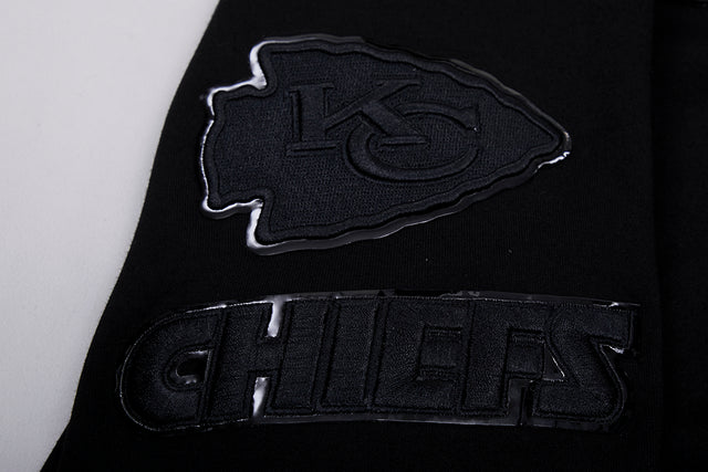 NFL KANSAS CITY CHIEFS TRIPLE BLACK MEN'S PULLOVER HOODIE FKC5410202-3BK