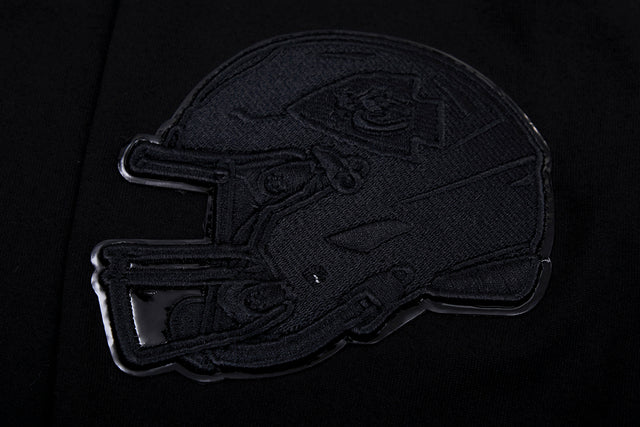 NFL KANSAS CITY CHIEFS TRIPLE BLACK MEN'S PULLOVER HOODIE FKC5410202-3BK