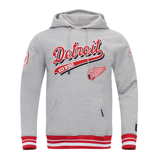 DETROIT RED WINGS SCRIPT TAIL RIB FLC PO HOODIE HDR567489-HRD