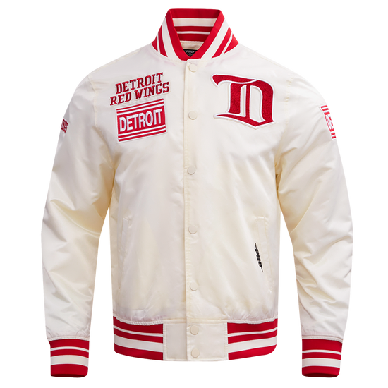 DETROIT RED WINGS RETRO CLASSIC RIB SATIN JACKET HDR667541-ERD