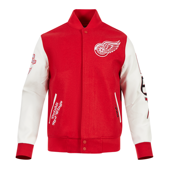 DETROIT RED WINGS CLASSIC M WOOL VARSITY JACKET HDR667826-RDW