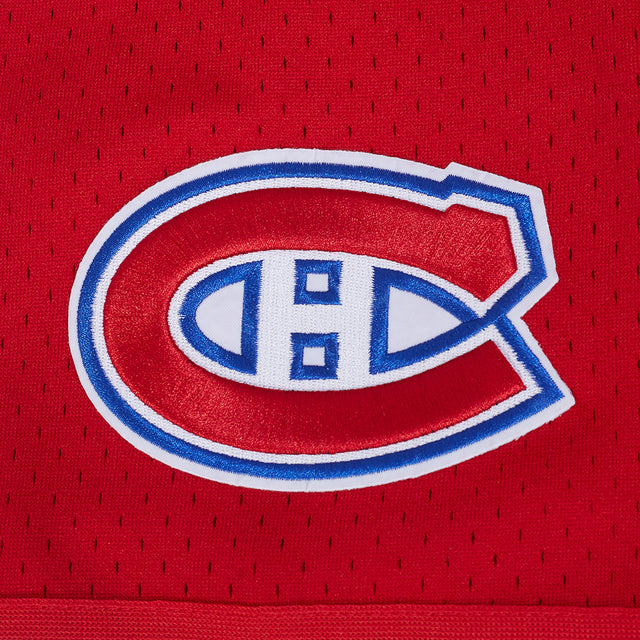 MONTREAL CANADIENS CLASSIC MESH BUTTON DOWN SHIRT HMC166904-RED