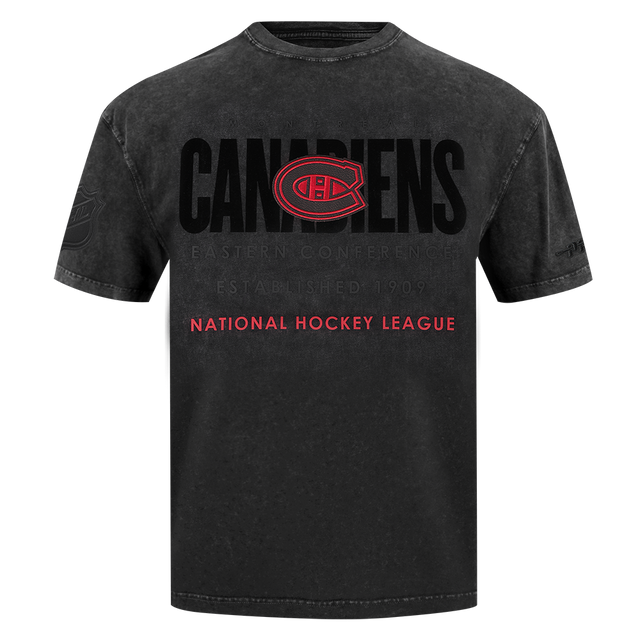 MONTREAL CANADIENS ECLIPSE M CJ DROP SHOULDER ENZYME WASH TEE HMC168280-WBK