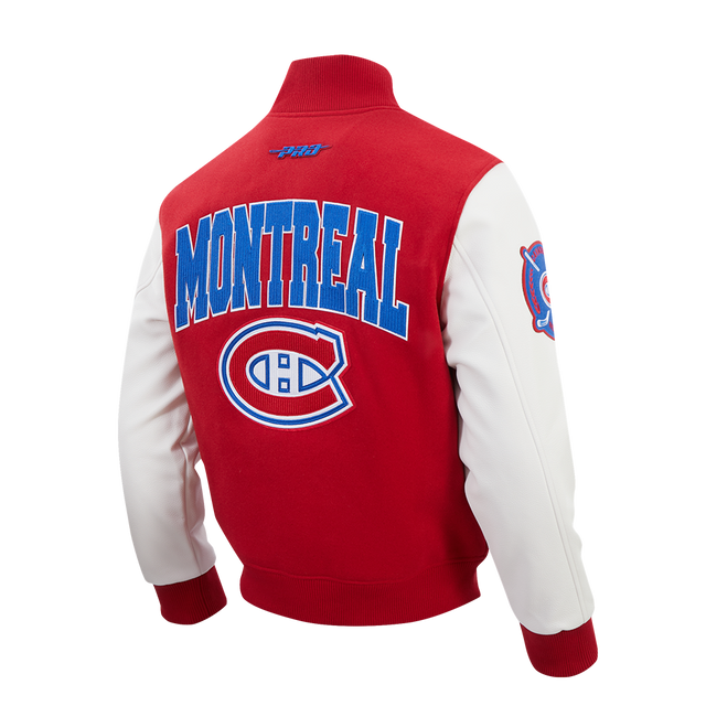NHL MONTRÉAL CANADIENS CITY ARCH MEN'S WOOL VARSITY JACKET HMC667922-RDW