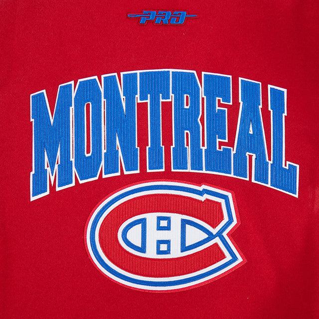 NHL MONTRÉAL CANADIENS CITY ARCH MEN'S WOOL VARSITY JACKET HMC667922-RDW