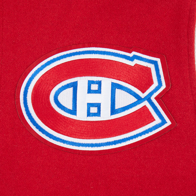 NHL MONTRÉAL CANADIENS CITY ARCH MEN'S WOOL VARSITY JACKET HMC667922-RDW