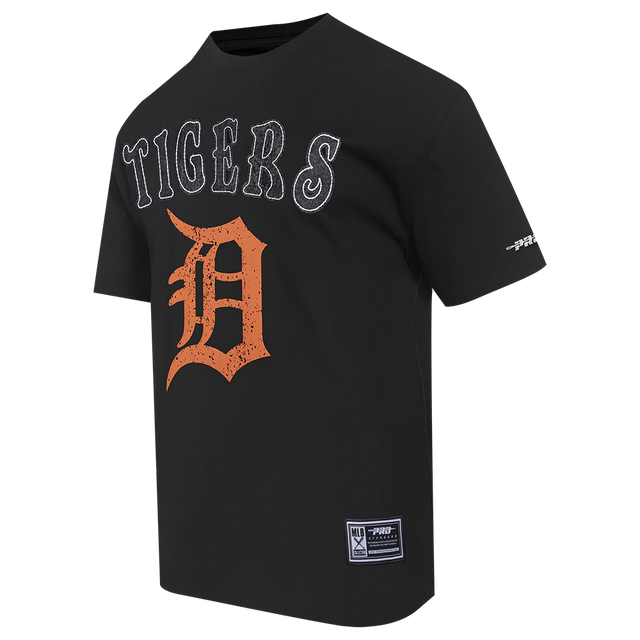 DETROIT TIGERS REBEL ATHLETICS STACKED LOGO M SJ TEE LDT1315205-BLK