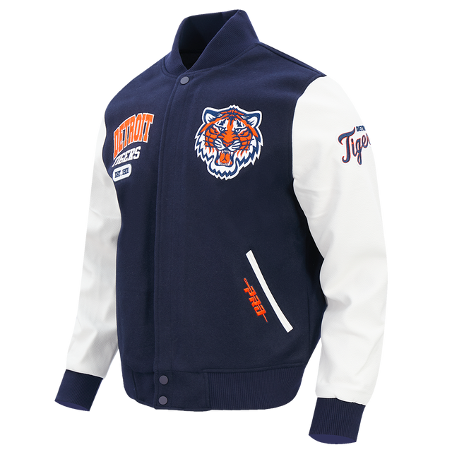 DETROIT TIGERS CITY ARCH M WOOL VARSITY JACKET LDT6315604-MNW