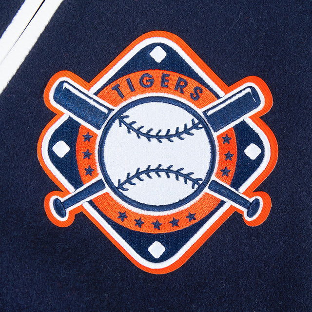 DETROIT TIGERS LETTERMAN M RIB WOOL VARSITY JACKET LDT6315760-MNW