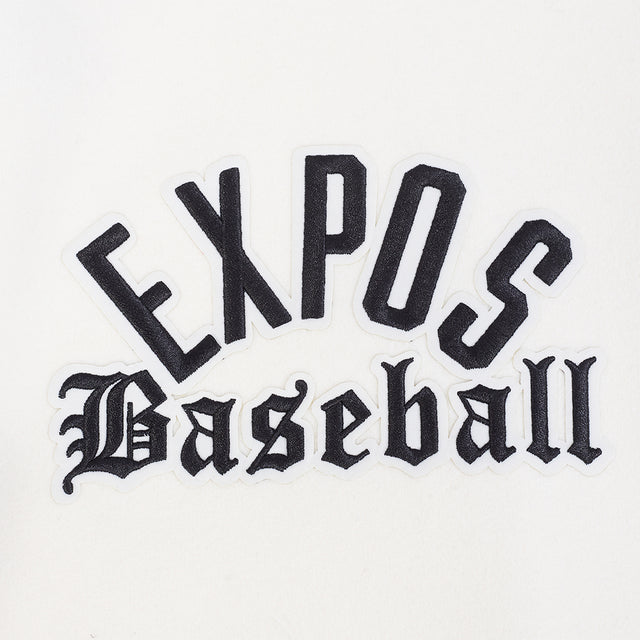 MONTREAL EXPOS MODERN ORIGINALS M RIB WOOL VARSITY JACKET LME6314211-EBK
