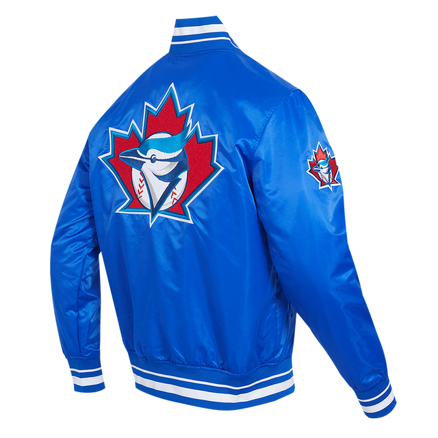 MLB TORONTO BLUE JAYS TORONTO BLUE JAYS RETRO CLASSICS RIB SATIN JACKET LTJ6314381-RYB