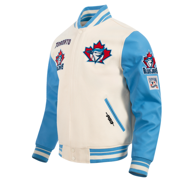 MLB TORONTO BLUE JAYS RETRO CLASSIC MEN'S RIB WOOL VARSITY JACKET LTJ6314382-EUN