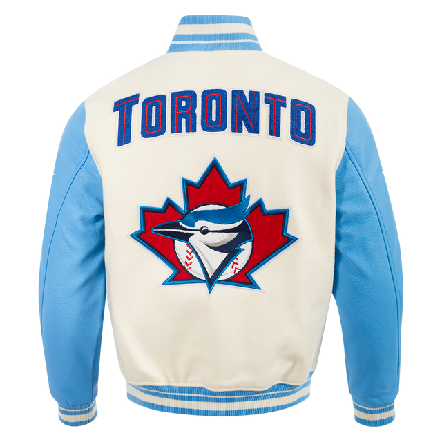 MLB TORONTO BLUE JAYS RETRO CLASSIC MEN'S RIB WOOL VARSITY JACKET LTJ6314382-EUN