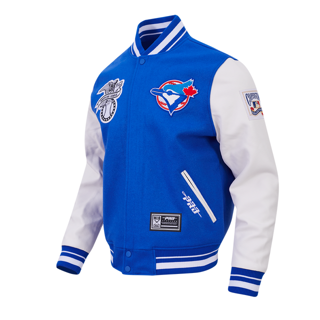 TORONTO BLUE JAYS DAY ONE M RIB WOOL VARSITY JACKET LTJ6315317-RWH