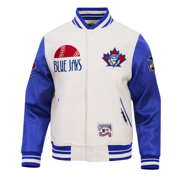 TORONTO BLUE JAYS ORIGINAL PLAYERS M RIB WOOL VARSITY JACKET LTJ6315609-ERB