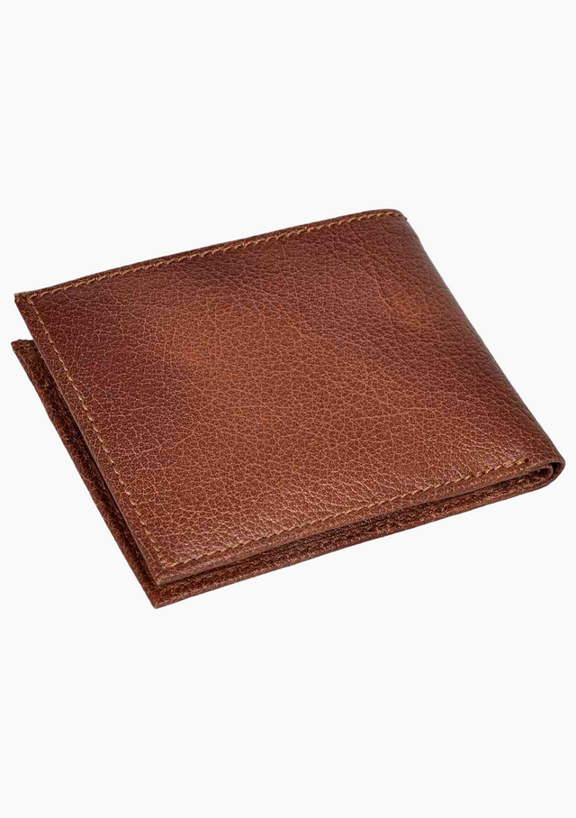 OHM Bill Fold Leather Wallet with Coin Pouch